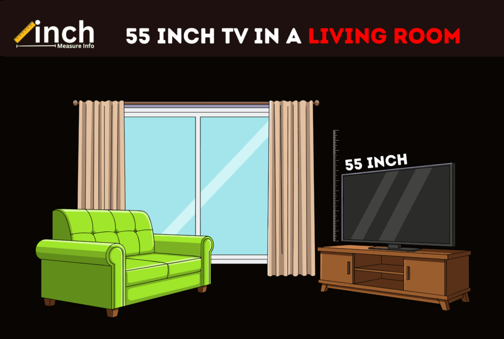 55 inch tv in a living room​
